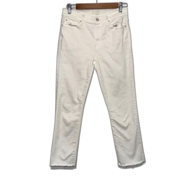 Mother The Rascal Crop Fray In Cream Puffs 28 - Picture 2 of 12